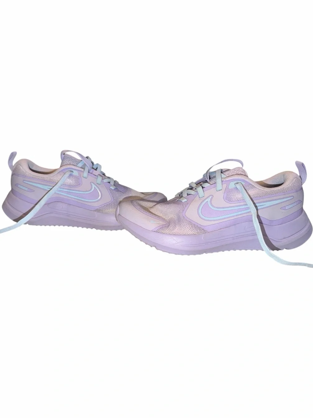 Nike Cosmic Runner Kids Running Shoe Youth 4.5 Pastel Purple Light Blue